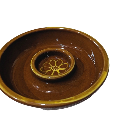 Vintage Williams Sonoma Ceramic Sunflower Dip Olive Bowl Set of 2 - Picture 4 of 9